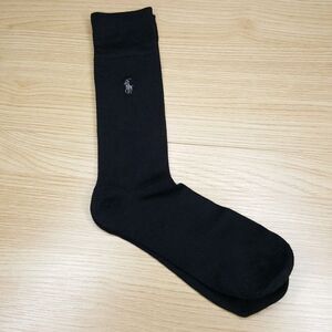 POLO RALPH LAUREN Crew Dress Socks Mens Black Supersoft Super Soft Logo